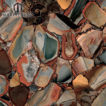 Semi Precious Stones Desert Jasper Classic Jasper Precioustone Slabs Tiles