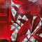 Modern New Design Gorgeous Red Flower Glass Mosaic Wall Tile Art Mosaic Mural
