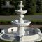 Good sale White marble backyard water fountain for outdoor decoration
