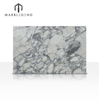 Italy Arabescato white Marble Slabs with light grey veins