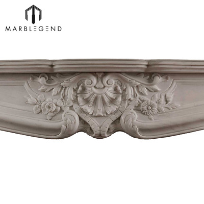 Wholesale price decoration carved Louis XV marble fireplace