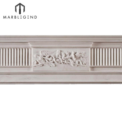 PFM China supplier handmade cheap price marble fireplace mantel