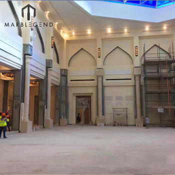 Doha Government project construction contractor natural marble wall tiles panel