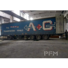 First container of white marble from Tajikistan arrived to Doha, Qatar.