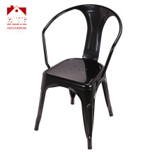 Dining Chairs Industrial Metal Stackable Cafe Chairs