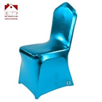 Manufacturer hot sale metallic chair cover for wedding