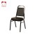 Trapezoidal Back Stacking Banquet Chair in Black Vinyl - Black Frame