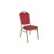 RED FLECKED STEEL STACKING BANQUET CHAIR SHIELD BACK