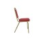 SQUARE BACK RED FABRIC STEEL FRAME RESTAURANT BANQUET CHAIR