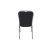 BLACK PU SILVER FRAME STEEL STACKING SQUARE BACK BANQUET CHAIR-PLAIN FRAME