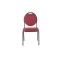 ROUND BACK RED FLECKED FABRIC STEEL FRAME HOTEL BANQUET CHAIR
