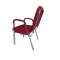 SILVER VEIN STEEL STACKING CHURCH CHAIR CA117 WITH ARMREST
