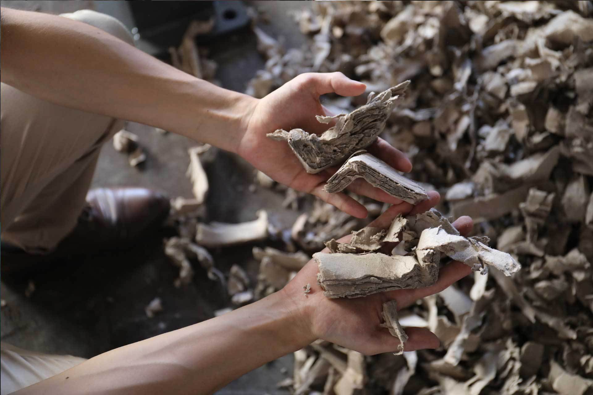 Large Diameter Cardboard Tubes Shredder