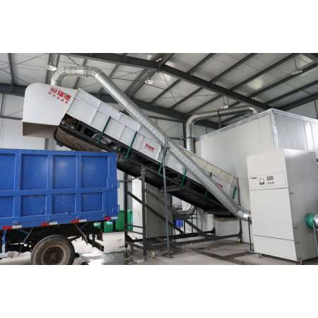 Bulky waste shredding and separation system.