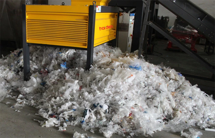 plastic waste shredding disposal