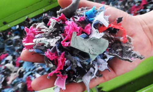 Leather and Textile Shredder in Waste Recycling