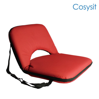 Cosysit multi-angle hiking foam square legless beach floor chair,camo fabric