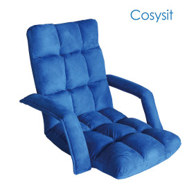 Cadeiras acolchoadas dobráveis ​​ajustáveis ​​e confortáveis ​​com apoio para as costas e apoio de braço