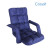 Cosysit comfortable adjustable padded folding floor chair with back support and armrest