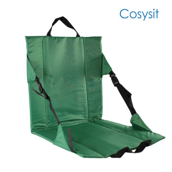 CosySit Heavy-Duty Stadionstuhl Sitzkissen Strandmatte mit zusätzlichen Trägern