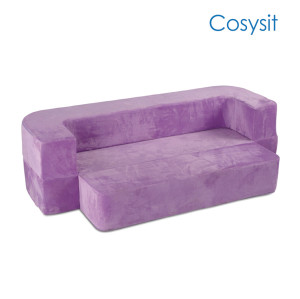 CosySit Purple Assembly 휴대용 legless 접는 의자 소파