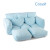 Silla plegable del sofá de Cosysit Light Blue Fresh Breeze con la almohada en forma de corazón