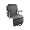Cosysit heavy duty lounger legless stadium chair with back pocket and armrest, black & red