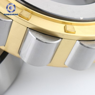 SUNBEARING Cylindrical Roller Bearing N320M Yellow and Silver 100*215*47mm Chrome Steel GCR15