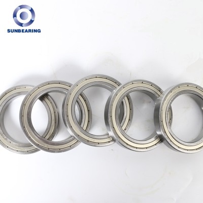 SUNBEARING Deep Groove Ball Bearing 6911 ZZ Silver 55*80*13mm Chrome Steel GCR15