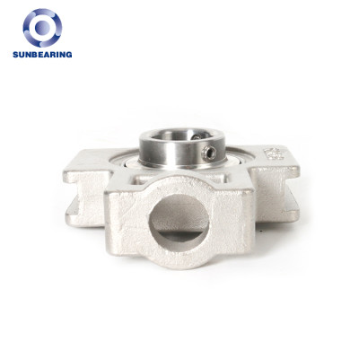 SUNBEARING Pillow Block Bearing ST205 White Chrome Steel GCR15