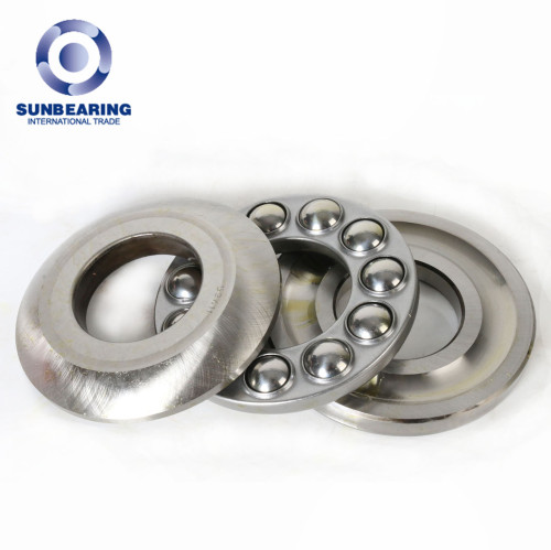 SUNBEARING Thrust Ball Bearing 53411 Silver 55*120*50.5mm Chrome Steel GCR15