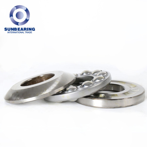 SUNBEARING Thrust Ball Bearing 53411 Silver 55*120*50.5mm Chrome Steel GCR15