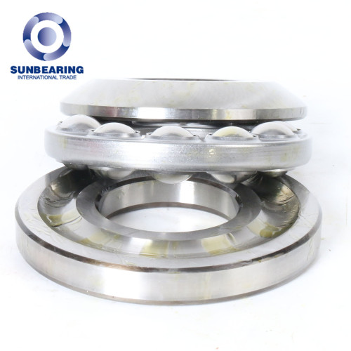 SUNBEARING Thrust Ball Bearing 53411 Silver 55*120*50.5mm Chrome Steel GCR15