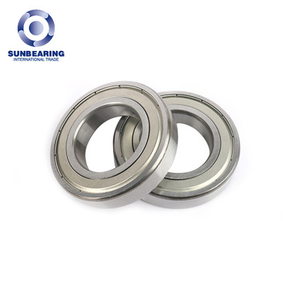 SUNBEARING Deep Groove Ball Bearing 6210 Silver 50*90*20mm Chrome Steel GCR15