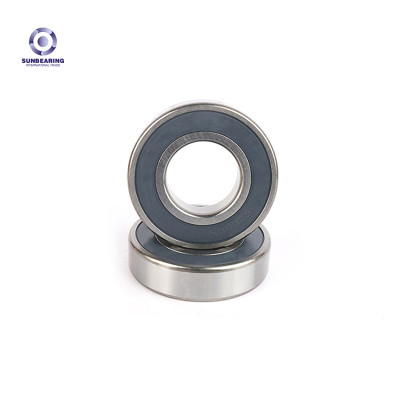SUNBEARING 6206 2rs Deep Groove Ball Bearing Black 30*62*16mm Chrome Steel GCR15