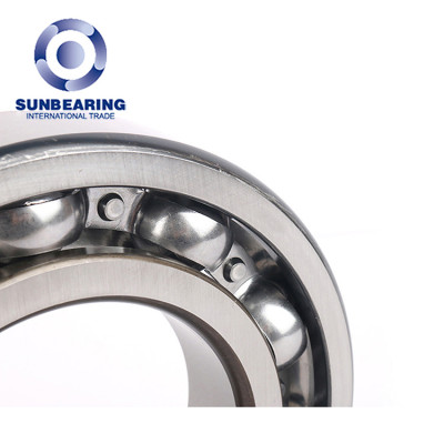 SUNBEARING Deep Groove Ball Bearing 6220 Silver 100*180*34mm Stainless Steel GCR15
