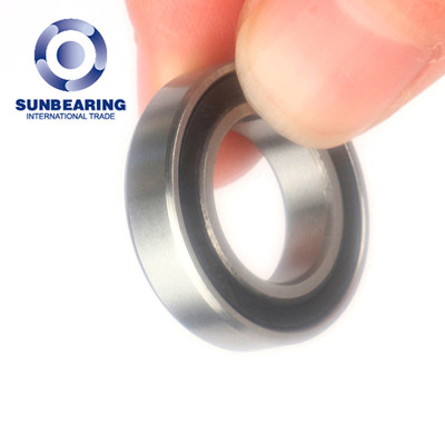 SUNBEARING Deep Groove Ball Bearing 6801 Silver and Black 12*21*5mm Chrome Steel GCR15