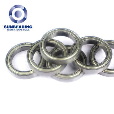 SUNBEARING Deep Groove Ball Bearing 6806 Silver 30*42*7mm Chrome Steel GCR15
