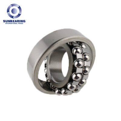 SUNBEARING 1208 Self-Aligning Ball Bearing Silver 40*80*18mm Chrome Steel GCR15