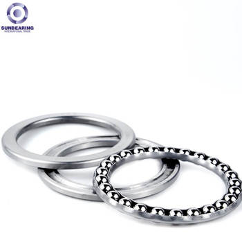 SUNBEARING 51111 Thrust Ball Bearing Silver 55*78*16mm Chrome Steel GCR15