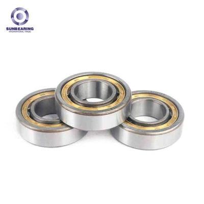 SUNBEARING Rodamiento de rodillos cilíndricos NU205E Plata 25 * 52 * 15 mm Acero al cromo GCR15