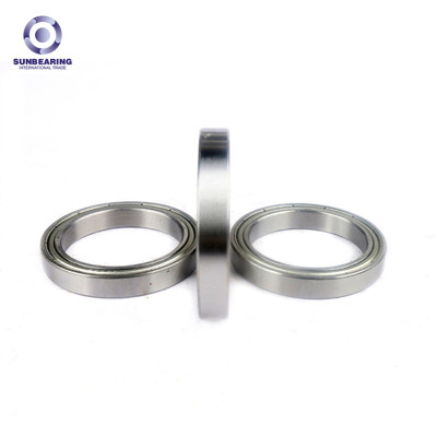 SUNBEARING Deep Groove Ball Bearing 6917 Silver 85*120*18mm Stainless Steel GCR15