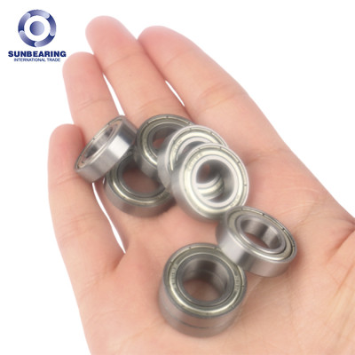 SUNBEARING Deep Groove Ball Bearing 6800 ZZ Silver 10*19*5mm Chrome Steel GCR15