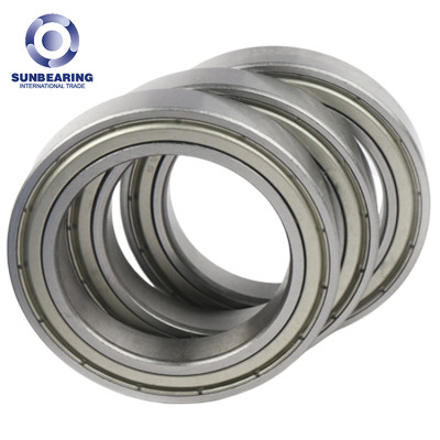 SUNBEARING Deep Groove Ball Bearing 6910 ZZ Silver 50*72*12mm Chrome Steel GCR15