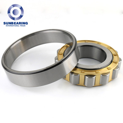 NU204 Cylindrical Roller Bearing Silver 20*47*14mm Chrome Steel GCR15 SUNBEARING