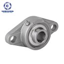 SUNBEARING Cojinete de bloque de almohada UFL003 Plata 17 * 71 * 46 mm Acero inoxidable GCR15