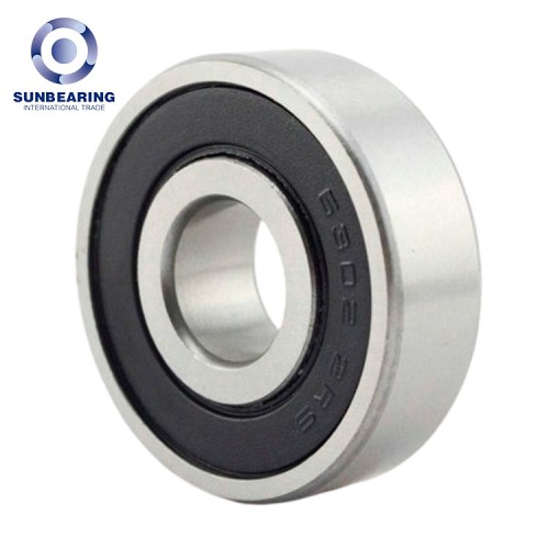 6302-2RS Radial Ball Bearing 15*42*13mm for Motorcycle SUNBEARING