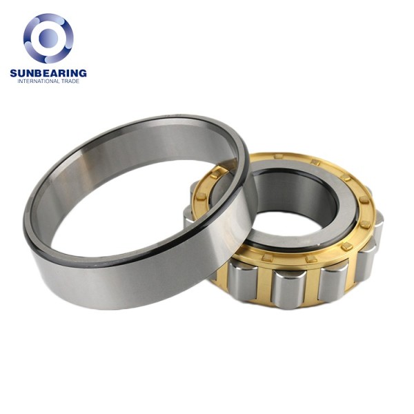 SUNBEARING Cylindrical Roller Bearing N320M Yellow and Silver 100*215*47mm Chrome Steel GCR15