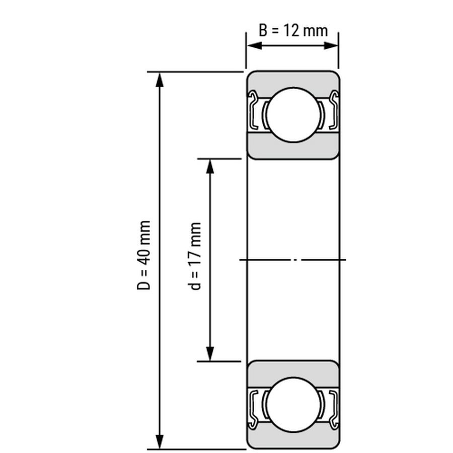 6203 bearing drawing