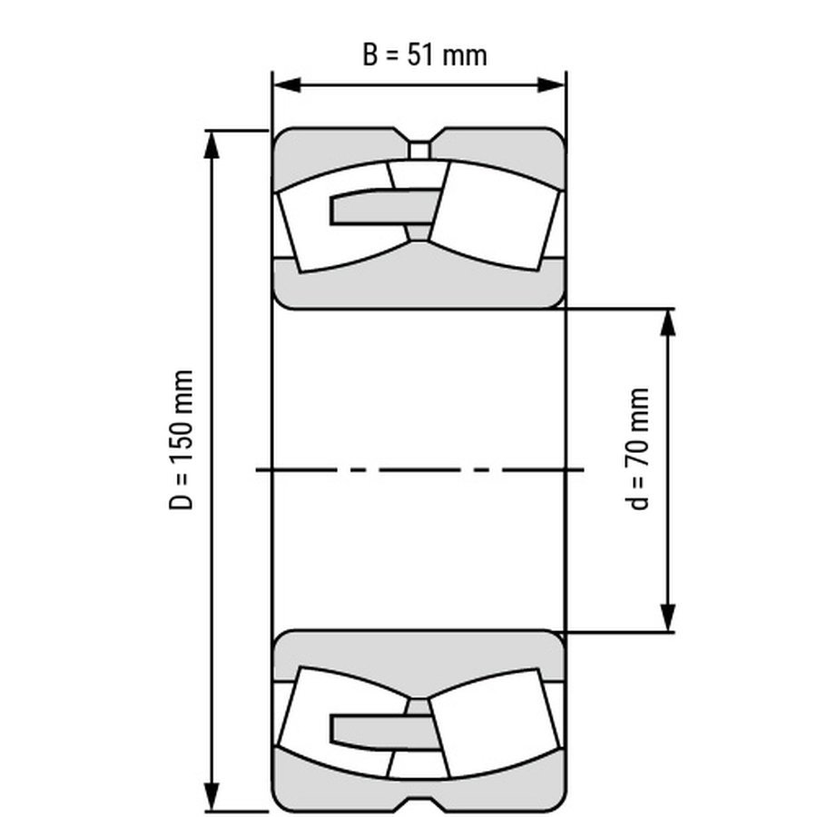 22314 bearing drawing